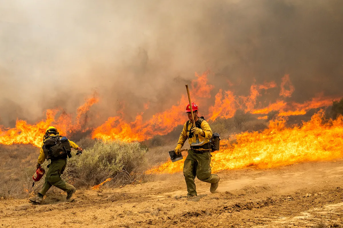 Đám cháy rừng lớn nhất ở California (Mỹ) bùng phát dữ dội - Ảnh 2.
