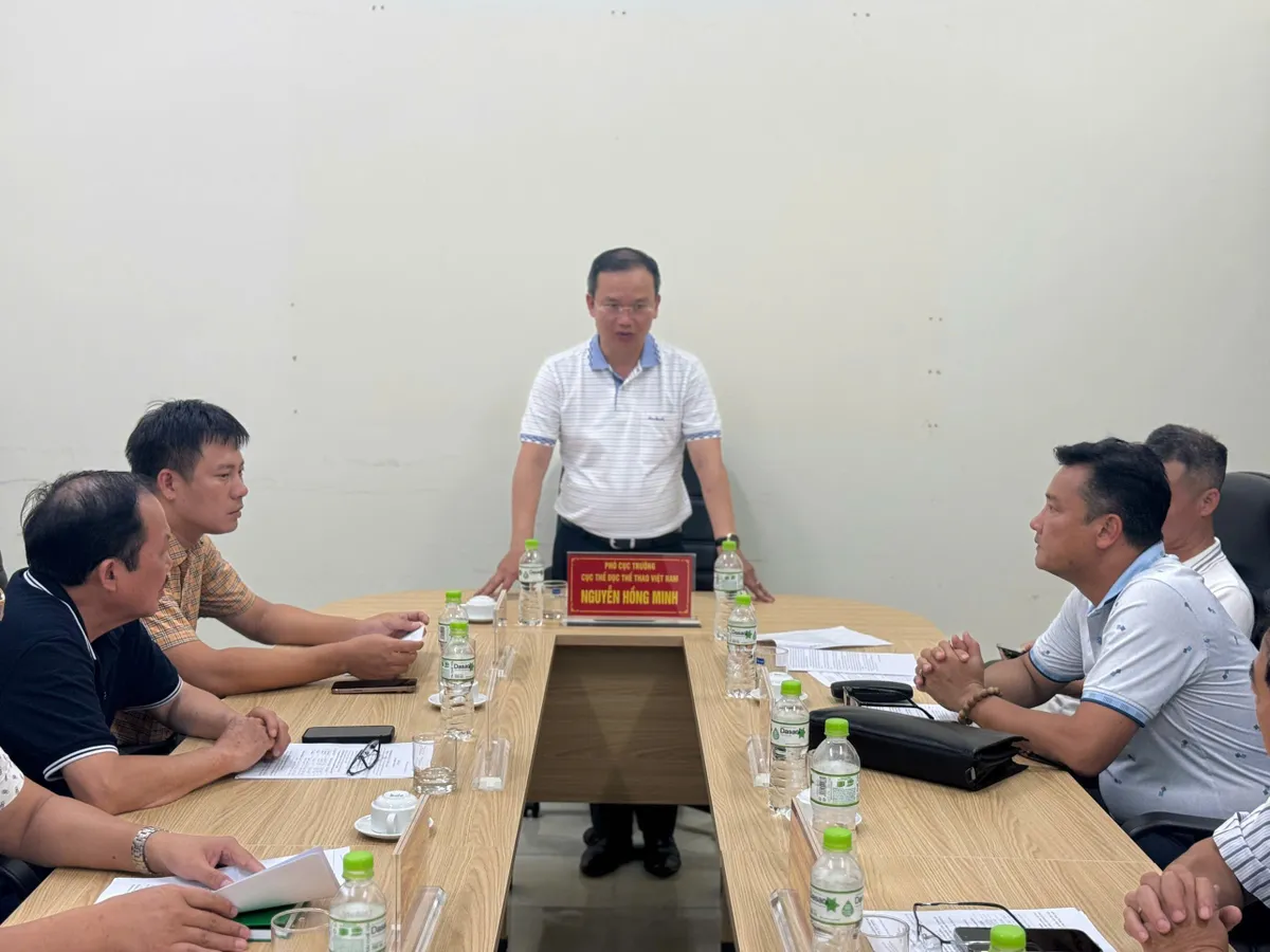 Sẵn sàng tạo điều kiện, chăm lo tốt cho VĐV tập luyện chuẩn bị cho SEA Games 33- Ảnh 1. Sẵn sàng tạo điều kiện, chăm lo tốt cho VĐV tập luyện chuẩn bị cho SEA Games 33- Ảnh 1.