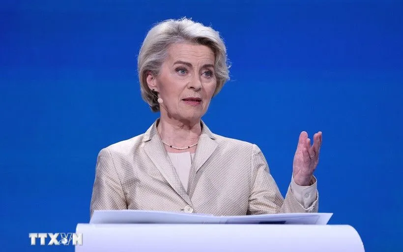 Chủ tịch Ủy ban châu Âu Ursula von der Leyen. (Ảnh: THX/TTXVN) Chủ tịch Ủy ban châu Âu Ursula von der Leyen. (Ảnh: THX/TTXVN)