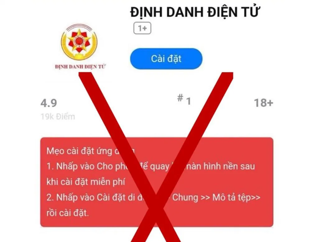 Cảnh báo thủ đoạn lừa đảo cài ứng dụng VNeID giả mạo - Ảnh 1.