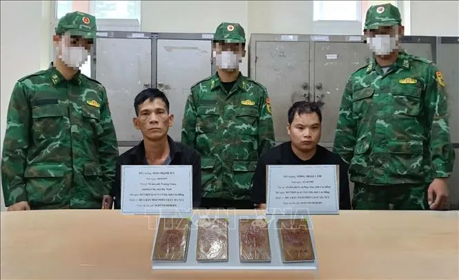Bắt giữ nhóm đối tượng mua bán trái phép chất ma túy ở khu vực biên giới - Ảnh 1.