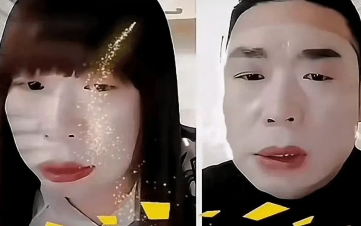 Người đàn ông được gọi là "Hồng tỷ" cải trang nữ để lừa tình các chàng trai. (Ảnh: Weibo)