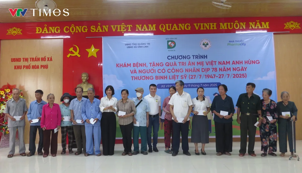 Quảng Trị: Khám và cấp thuốc miễn phí cho hơn 300 hộ gia đình chính sách - Ảnh 1.