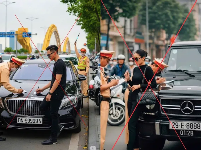 "Đu trend" dựng cảnh bị xử phạt giao thông bằng AI: Rủi ro tiềm ẩn!- Ảnh 1.