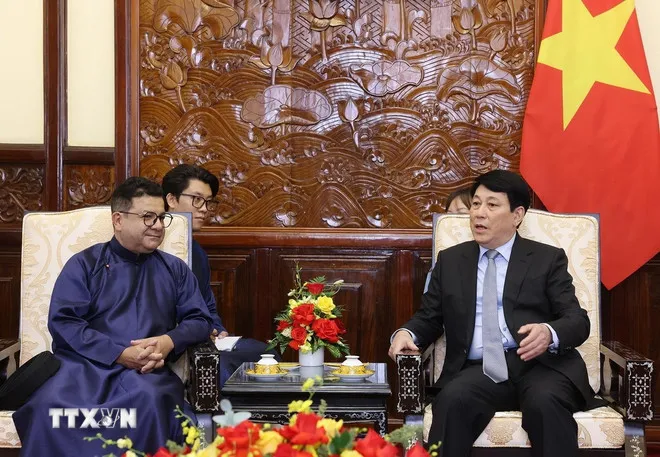 Chủ tịch nước Lương Cường tiếp Đại sứ Chile đến chào từ biệt - Ảnh 2.