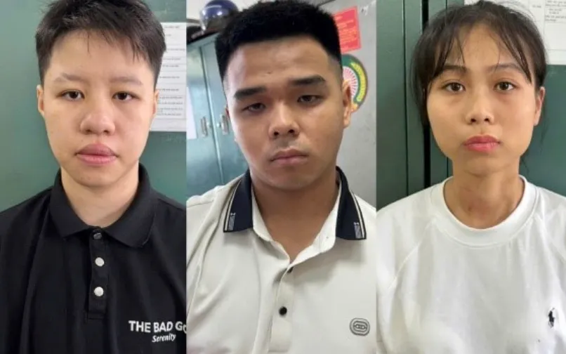Các đối tượng bị bắt giữ.