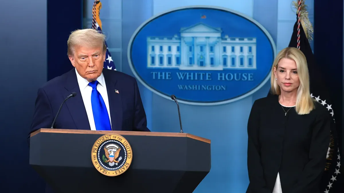 Tổng thống Trump bênh vực Bộ trưởng Tư pháp Bondi giữa làn sóng chỉ trích về vụ ‘hồ sơ Epstein'- Ảnh 1. Tổng thống Trump bênh vực Bộ trưởng Tư pháp Bondi giữa làn sóng chỉ trích về vụ ‘hồ sơ Epstein'- Ảnh 1.