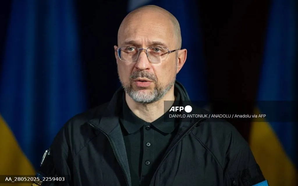Thủ tướng Ukraine Denys Shmyhal (Ảnh: AFP)