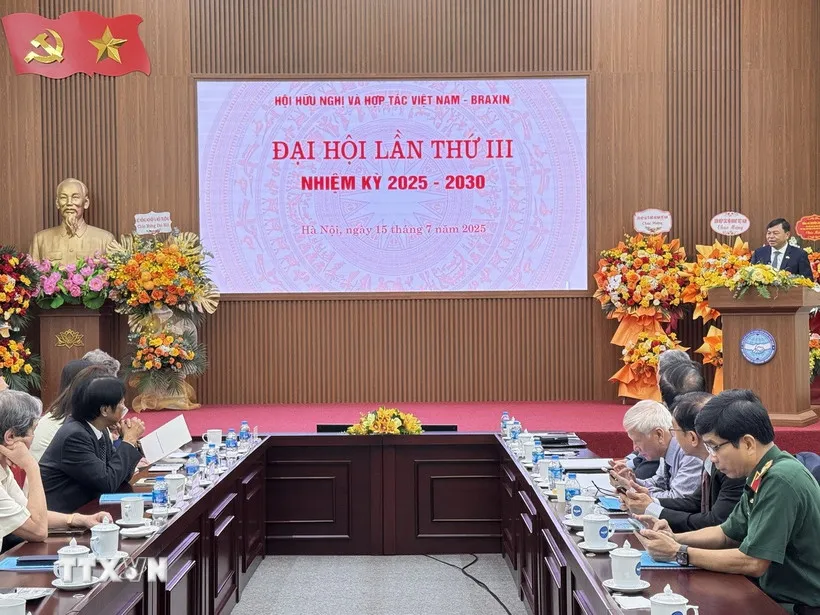 &Ocirc;ng Nguyễn Ho&agrave;ng Hiệp được bầu l&agrave;m Chủ tịch Hội hữu nghị v&agrave; hợp t&aacute;c Việt Nam - Brazil - Ảnh 1.