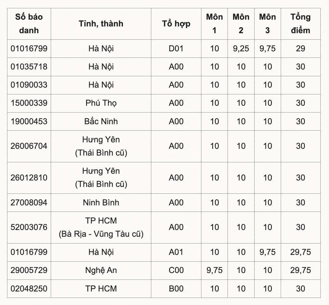 Xuất hiện 9 thủ khoa đạt điểm tuyệt đối - Ảnh 2.