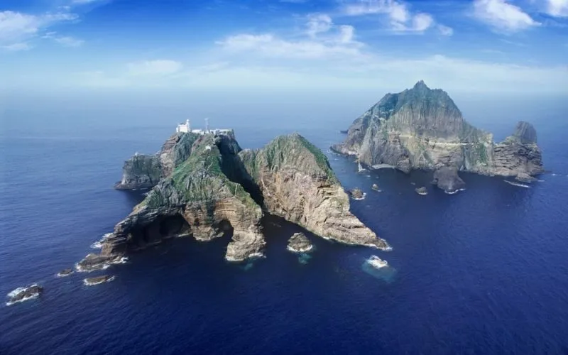 Toàn cảnh của đảo Dokdo. (Ảnh: Văn phòng Quản lý đảo Dokdo)