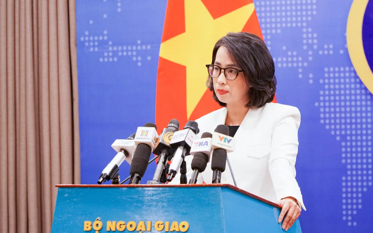 Người phát ngôn Bộ Ngoại giao Phạm Thu Hằng. Ảnh: Việt Linh Người phát ngôn Bộ Ngoại giao Phạm Thu Hằng. Ảnh: Việt Linh