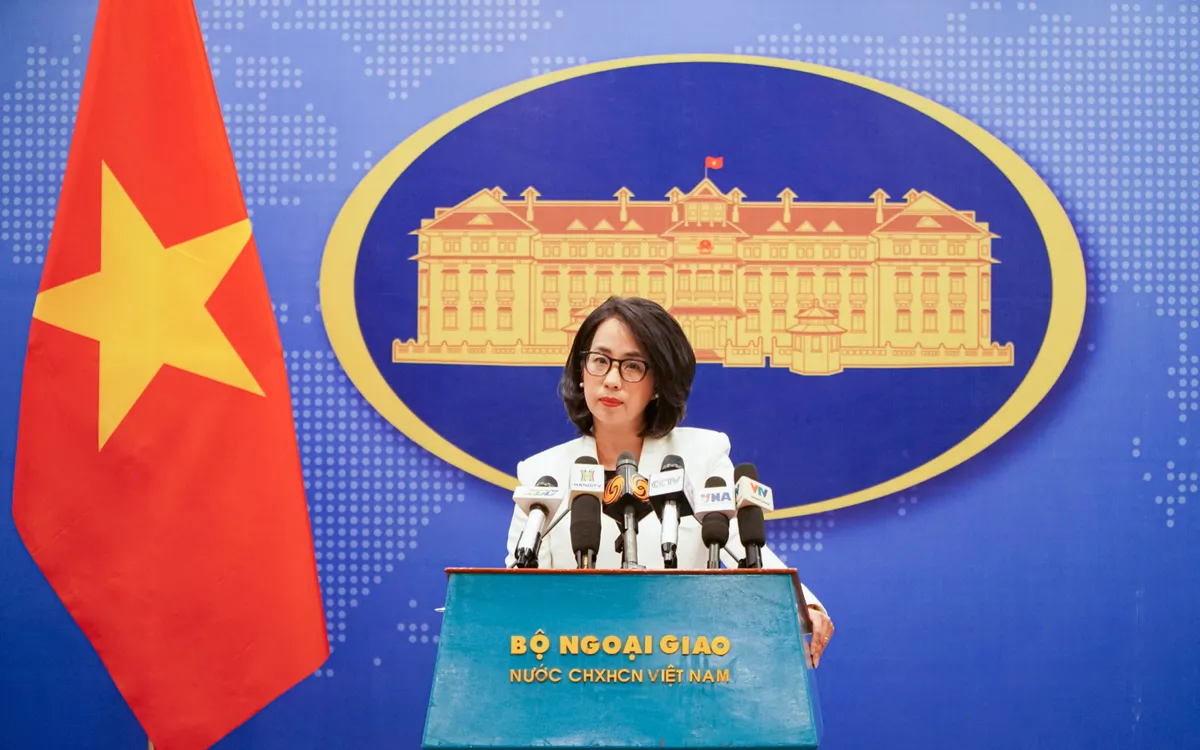Người phát ngôn Bộ Ngoại giao Phạm Thu Hằng. Ảnh: Việt Linh Người phát ngôn Bộ Ngoại giao Phạm Thu Hằng. Ảnh: Việt Linh