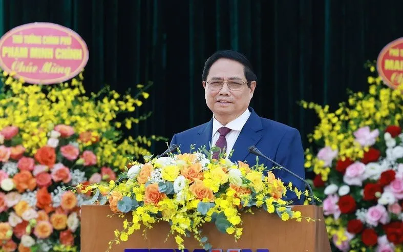 Thủ tướng Phạm Minh Chính phát biểu tại Đại hội Đảng bộ Thông tấn xã Việt Nam lần thứ 27, nhiệm kỳ 2025 - 2030. (Ảnh: TTXVN) Thủ tướng Phạm Minh Chính phát biểu tại Đại hội Đảng bộ Thông tấn xã Việt Nam lần thứ 27, nhiệm kỳ 2025 - 2030. (Ảnh: TTXVN)