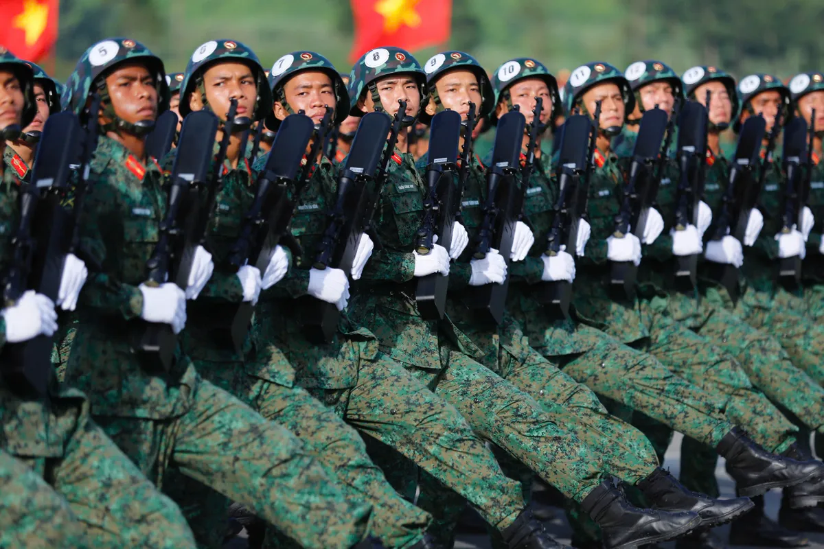 Lực lượng Quân đội - Công an tổng hợp luyện diễu binh cho nhiệm vụ A80- Ảnh 12. Lực lượng Quân đội - Công an tổng hợp luyện diễu binh cho nhiệm vụ A80- Ảnh 12.