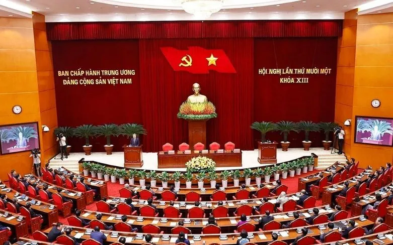 Hội nghị lần thứ 11 Ban Chấp hành Trung ương Đảng khóa XIII. (Ảnh: TTXVN) Hội nghị lần thứ 11 Ban Chấp hành Trung ương Đảng khóa XIII. (Ảnh: TTXVN)