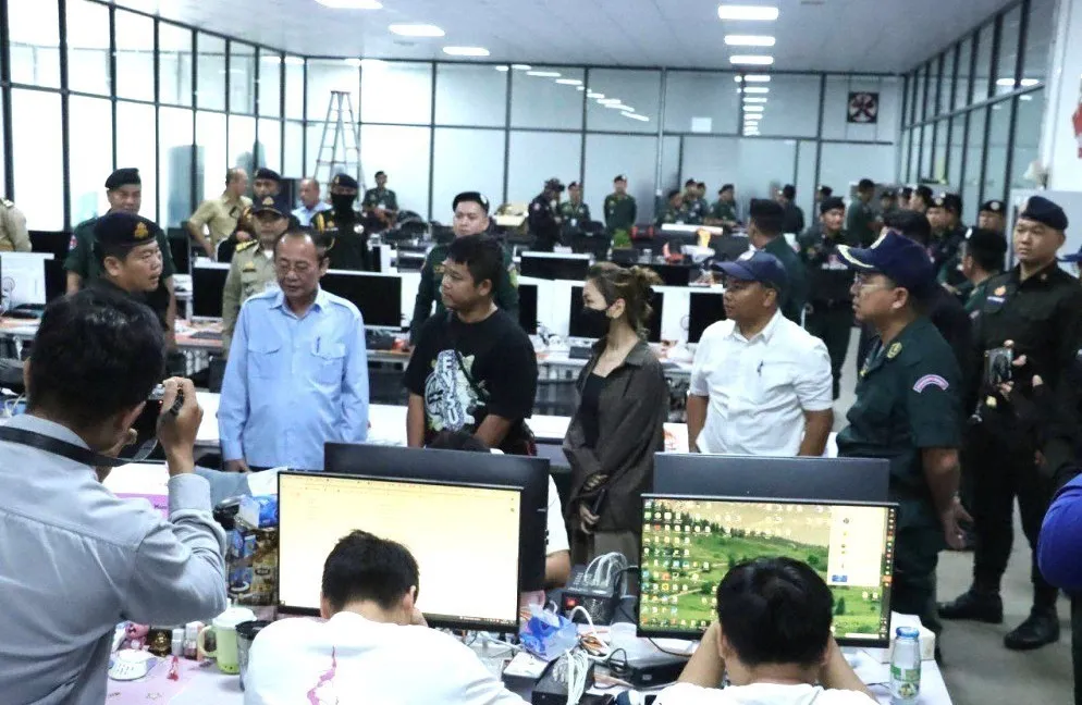 Hình ảnh Campuchia mở rộng triệt phá các cơ sở lừa đảo trực tuyến - Ảnh 1.