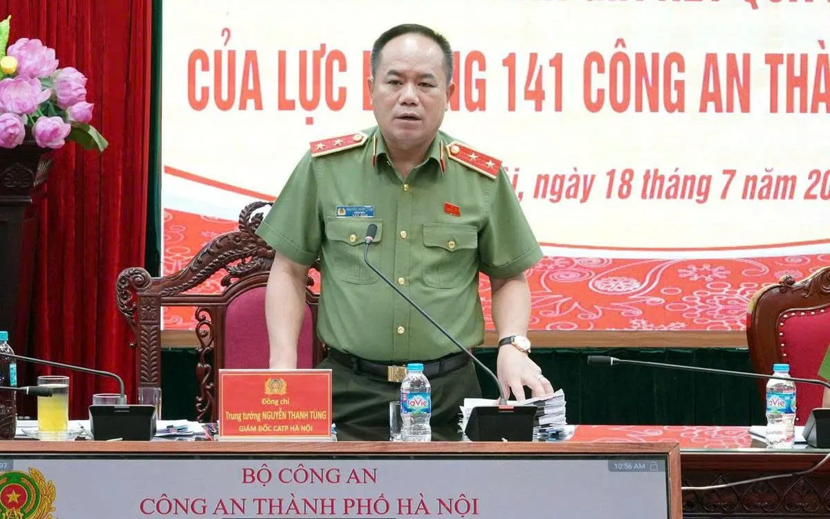 Trung tướng Nguyễn Thanh Tùng phát biểu tại hội nghị. Trung tướng Nguyễn Thanh Tùng phát biểu tại hội nghị.