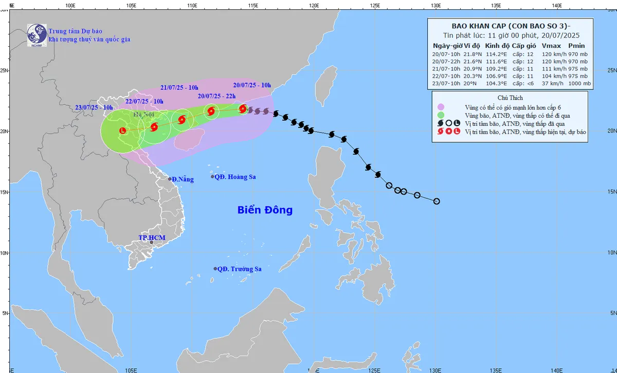 Bão số 3 cách Quảng Ninh - Hải Phòng khoảng 680 km, gây nước dâng và mưa lớn- Ảnh 1. Bão số 3 cách Quảng Ninh - Hải Phòng khoảng 680 km, gây nước dâng và mưa lớn- Ảnh 1.