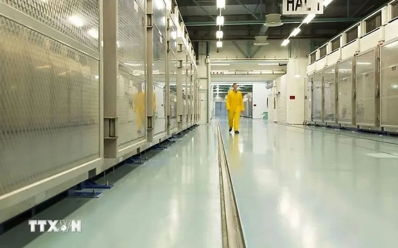 Bên trong cơ sở hạt nhân Fordow của Iran. (Ảnh: EPA/TTXVN)