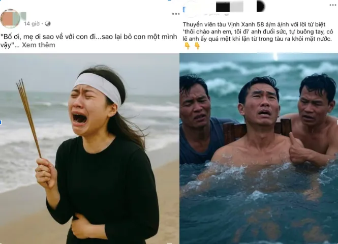Lợi dụng bi kịch lật tàu du lịch ở vịnh Hạ Long để “câu view” bằng AI - Ảnh 1.
