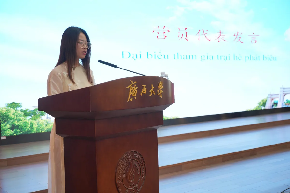 Trại hè Việt - Trung năm 2025 “Kết duyên bởi khu học xá trung ương - kết nghĩa tại Đại học Quảng Tây”  - Ảnh 9.