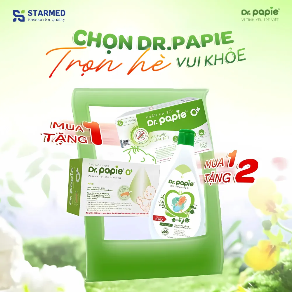 Dr.Papie ưu đãi mùa hè: Đồng hành chăm bé, phòng rôm sảy - Ảnh 1.