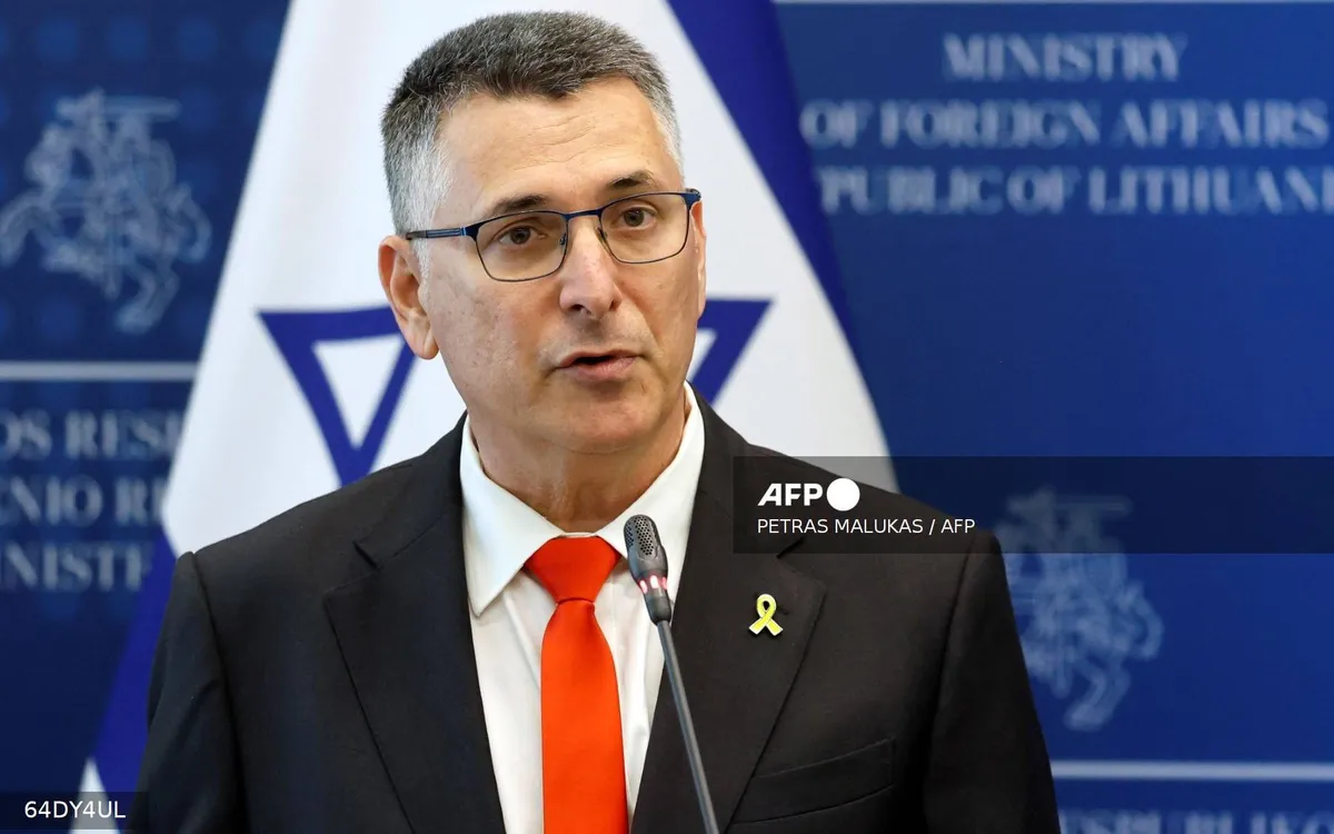 Ngoại trưởng Israel Gideon Sa'ar (Ảnh: AFP)
