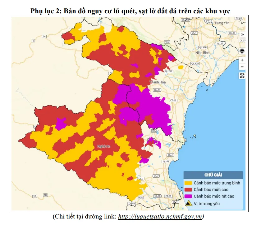 Thanh Hóa và Nghệ An có nơi mưa trên 200 mm, nguy cơ lũ quét, sạt lở đất - Ảnh 2.