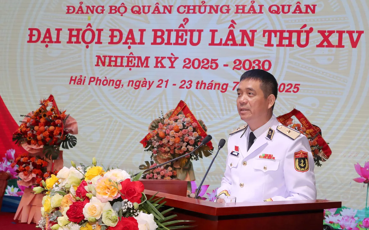 Đại hội đại biểu Đảng bộ Quân chủng Hải quân lần thứ XIV đã thành công rất tốt đẹp - Ảnh 5.