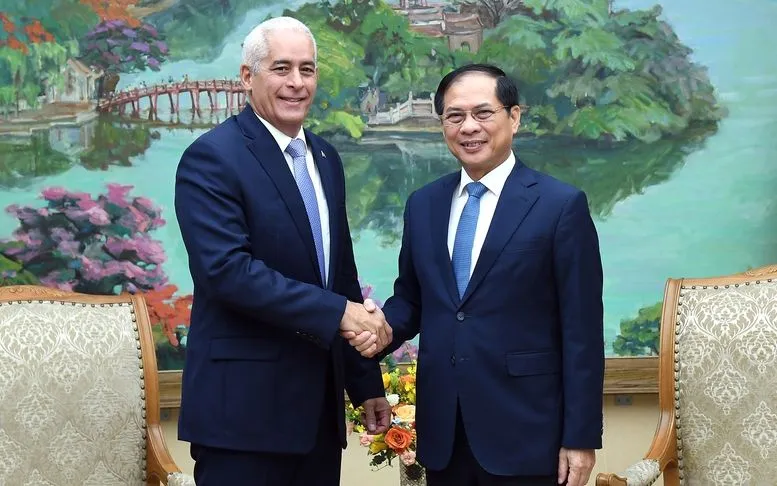 Phó Thủ tướng, Bộ trưởng Ngoại giao Bùi Thanh Sơn tiếp Thứ trưởng Thứ nhất Bộ Ngoại giao Cuba Gerardo Peñalver Portal 