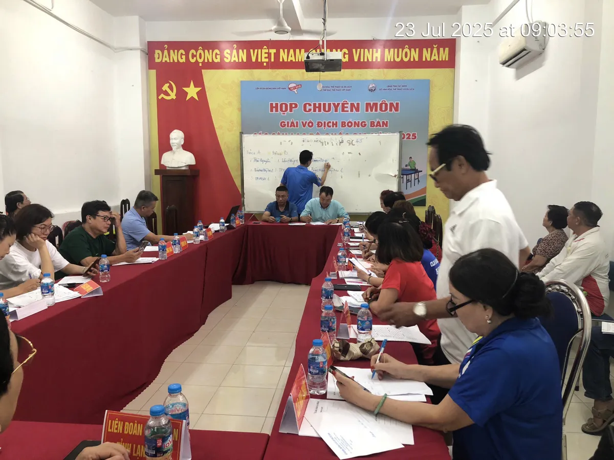 Giải Vô địch Bóng bàn các câu lạc bộ Quốc gia 2025 đã sẵn sàng cho ngày khởi tranh- Ảnh 2.
