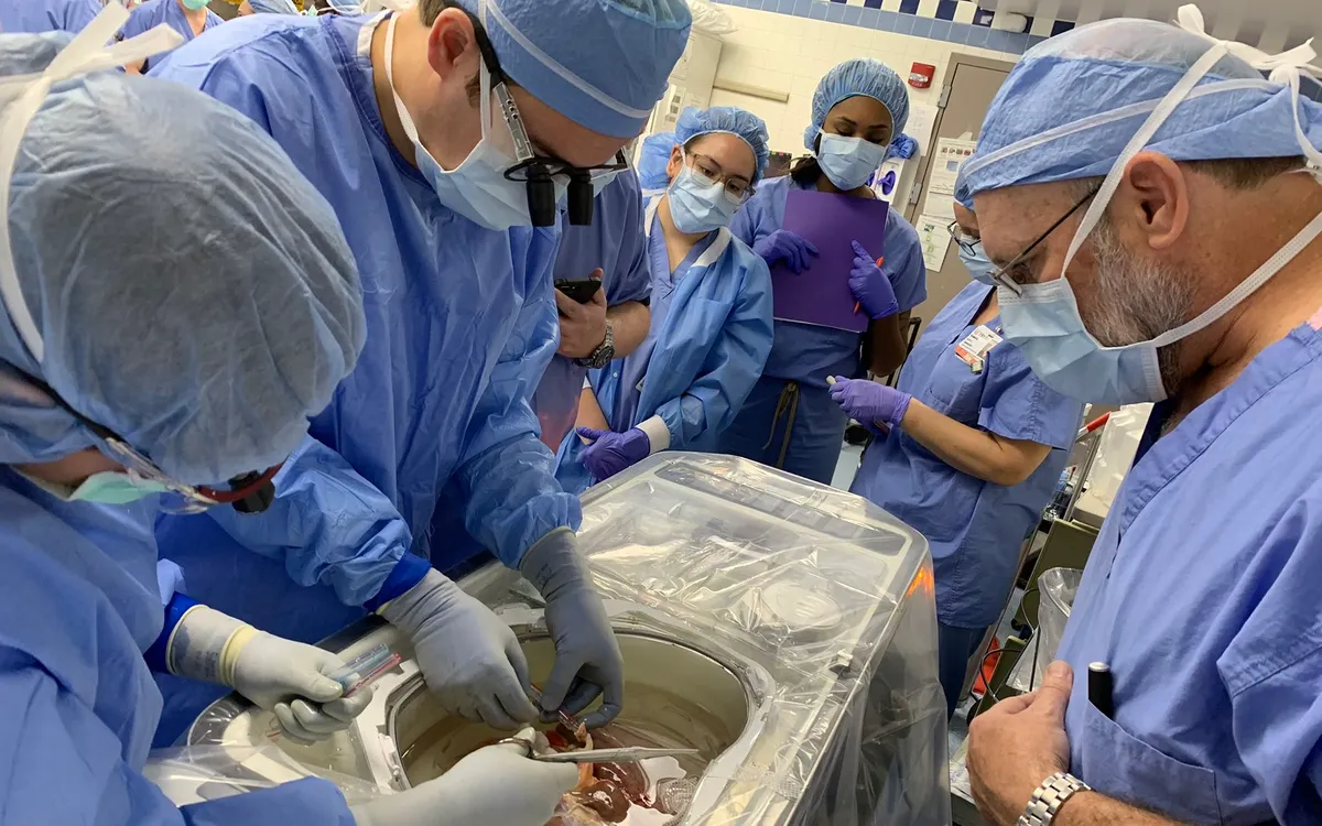 Một ca phẫu thuật ghép tạng tại Mỹ (Ảnh: med.uc.edu) Một ca phẫu thuật ghép tạng tại Mỹ (Ảnh: med.uc.edu)