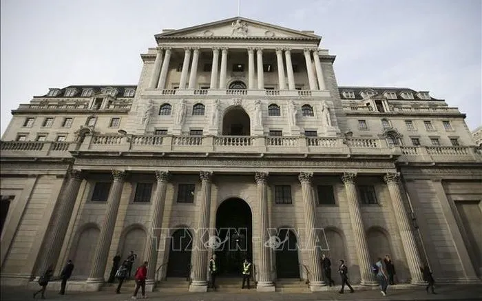 Trụ sở Ngân hàng Trung ương Anh tại thủ đô London. Ảnh: AFP/TTXVN Trụ sở Ngân hàng Trung ương Anh tại thủ đô London. Ảnh: AFP/TTXVN