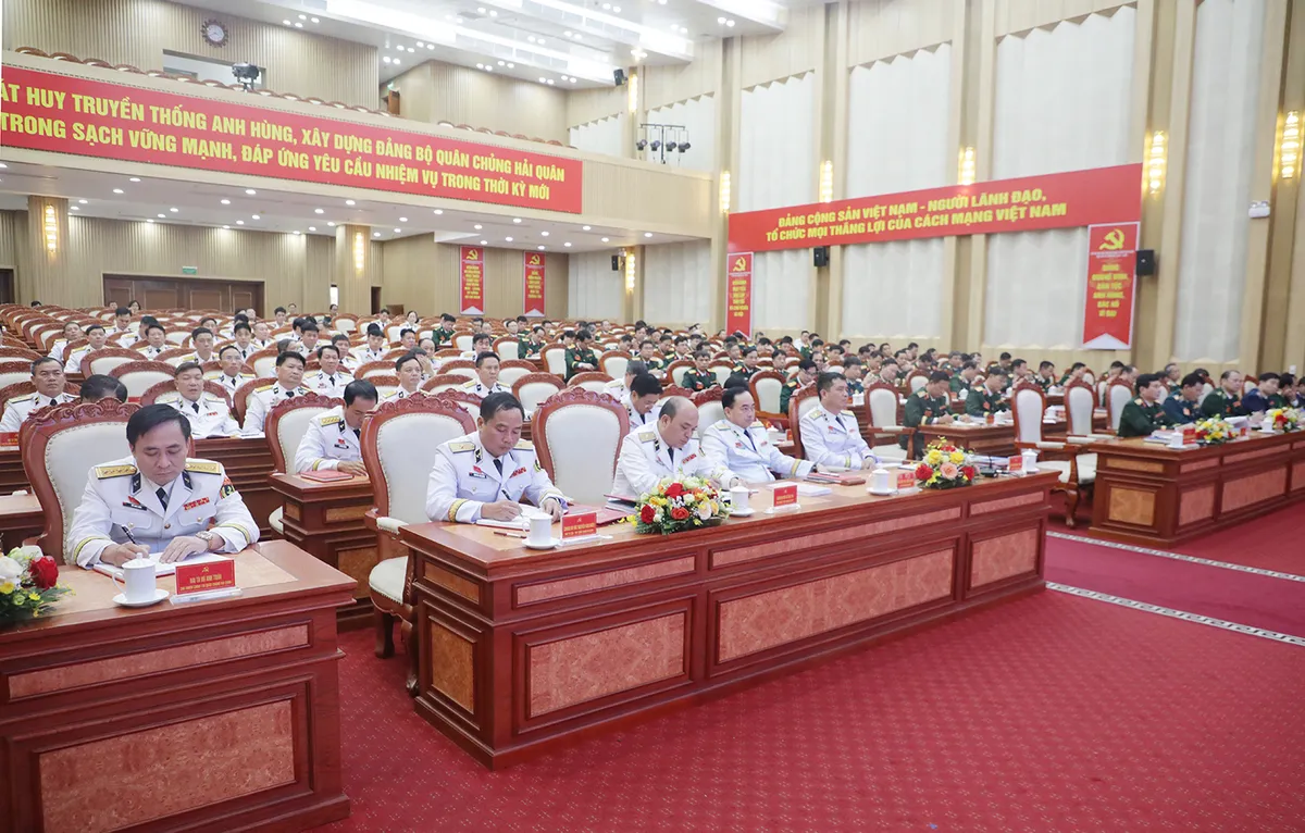 Đại hội đại biểu Đảng bộ Quân chủng Hải quân lần thứ XIV đã thành công rất tốt đẹp - Ảnh 4.