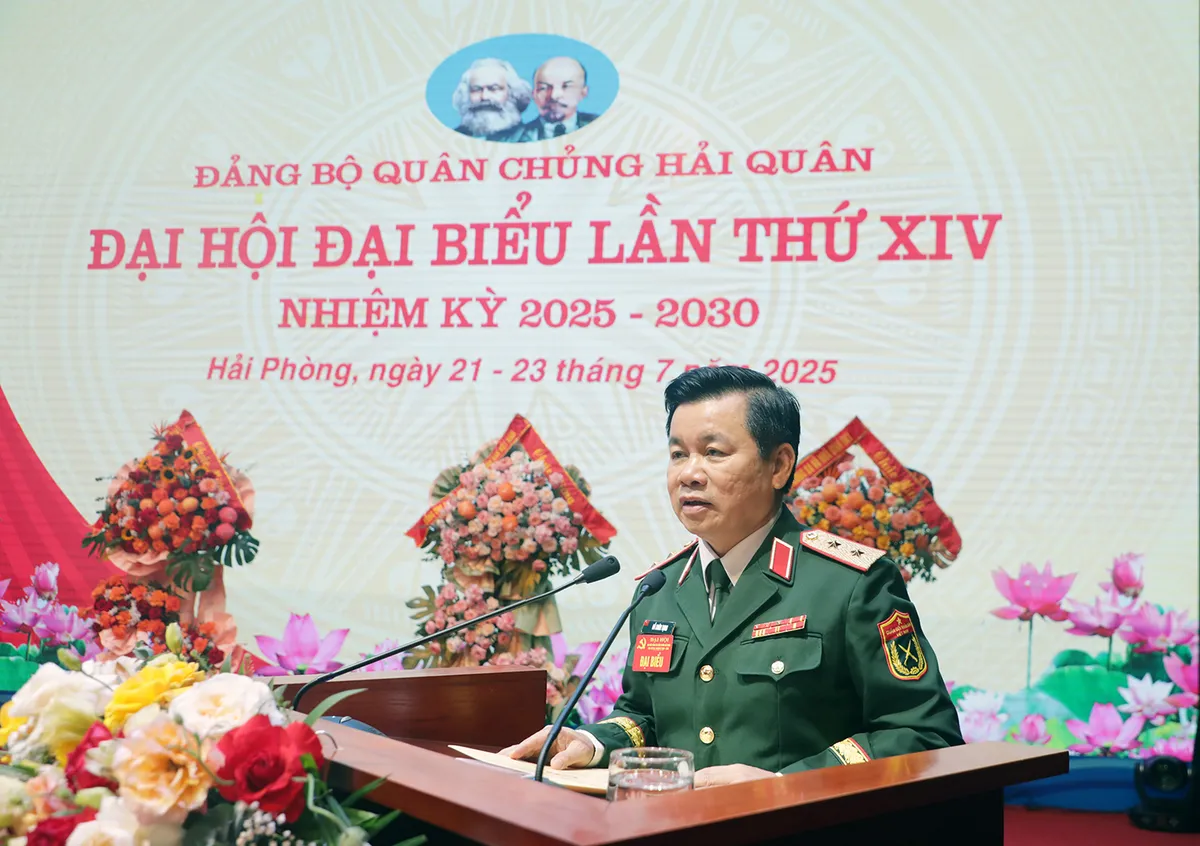 Đại hội đại biểu Đảng bộ Quân chủng Hải quân lần thứ XIV đã thành công rất tốt đẹp - Ảnh 6.