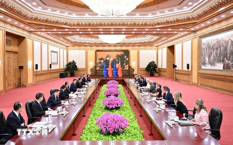 Trung Quốc và EU cam kết thúc đẩy chủ nghĩa đa phương, làm sâu sắc hợp tác - Ảnh 1.