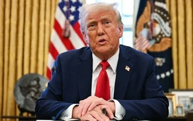 Tổng thống Mỹ Donald Trump phát biểu tại Nhà Trắng, Washington, DC. Ảnh: IRNA/TTXVN Tổng thống Mỹ Donald Trump phát biểu tại Nhà Trắng, Washington, DC. Ảnh: IRNA/TTXVN