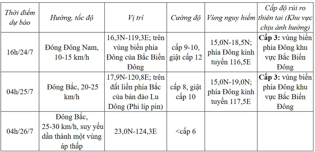 Bão số 4 giật cấp 11 trên vùng biển phía Đông của khu vực Bắc Biển Đông- Ảnh 1.
