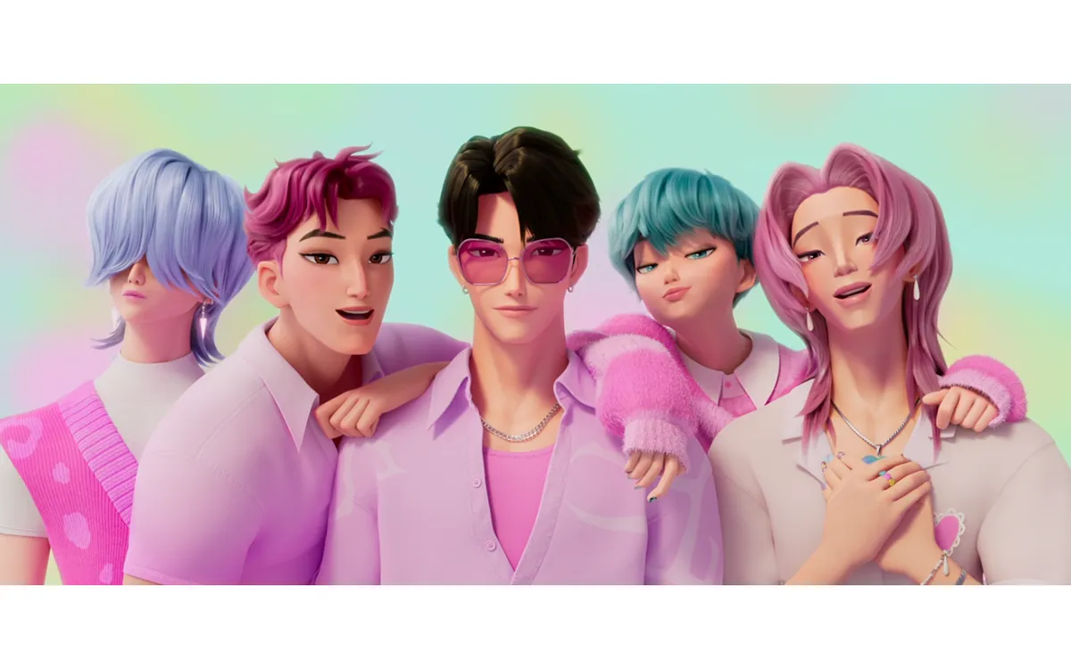 Ban nhạc hoạt hình “Saja Boys” từ bộ phim “Thợ Săn Quỷ K-Pop” đã đứng đầu bảng xếp hạng Spotify Mỹ. (Ảnh: Netflix)