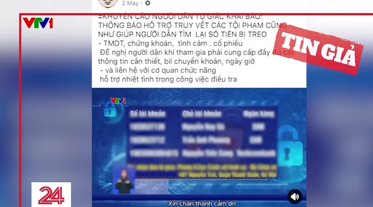 Dùng AI mạo danh VTV lừa đảo thu hồi tiền treo