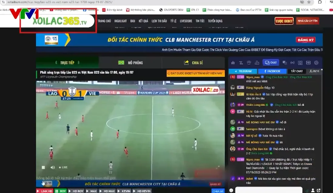 Website phát sóng bóng đá lậu ngang nhiên tồn tại- Ảnh 1. Website phát sóng bóng đá lậu ngang nhiên tồn tại- Ảnh 1.