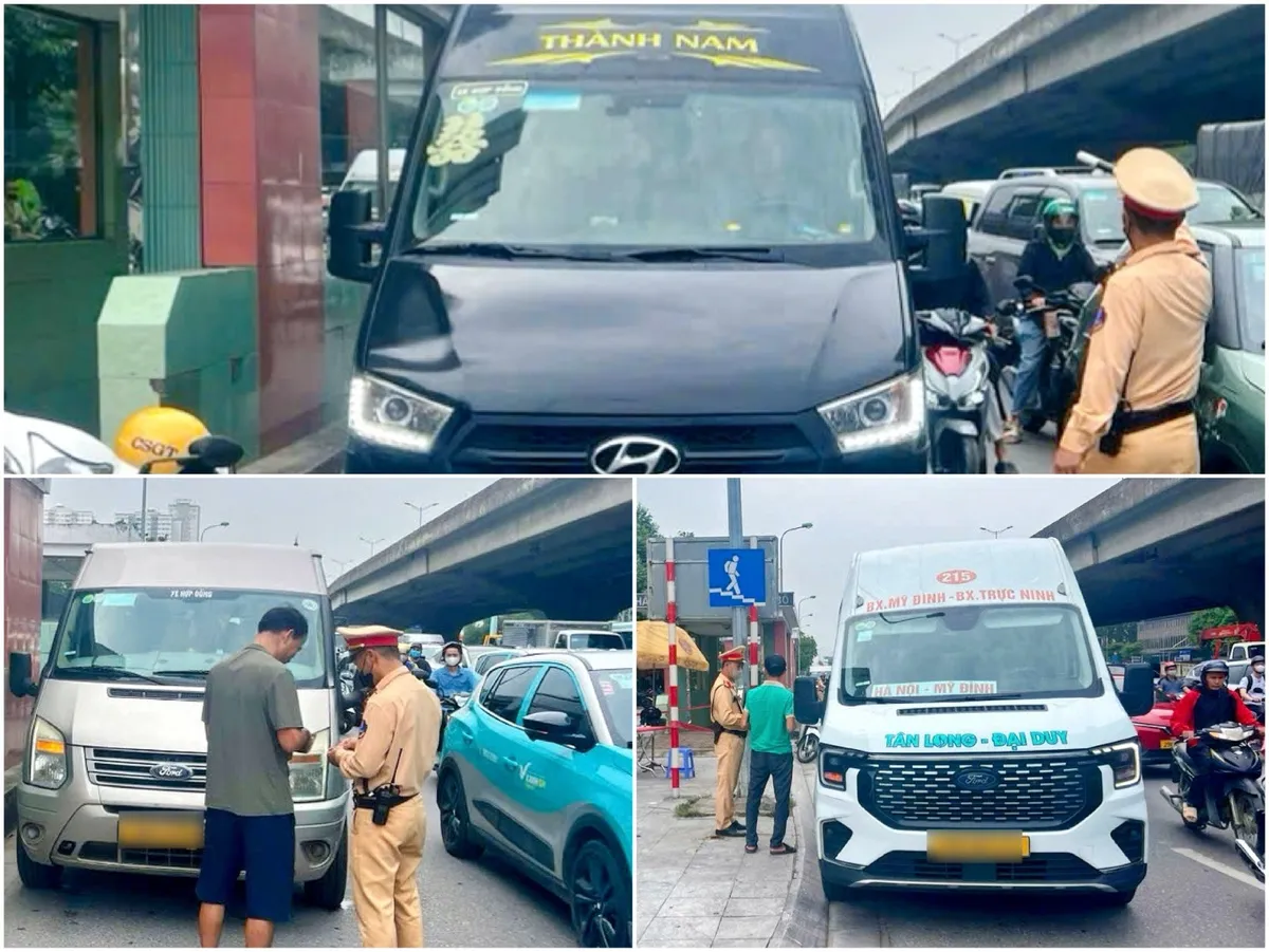 Hà Nội: CSGT xuyên đêm kiểm soát hoạt động vận tải, gần 200 vi phạm bị xử lý - Ảnh 4.