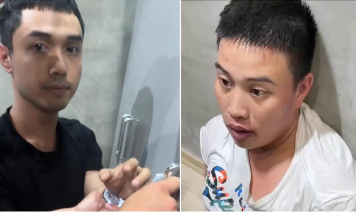 Hai đối tượng Nguyễn Hữu Phúc và Phạm Trường Phú Nguyên bị bắt giữ. Ảnh: CATP Đà Nẵng 