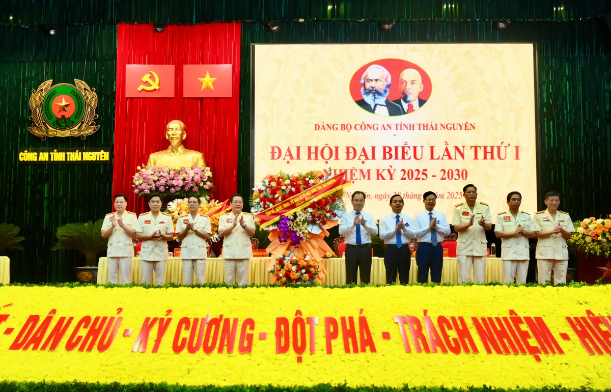 Đại hội Đảng bộ Công an tỉnh Thái Nguyên, nhiệm kỳ 2025 - 2030 - Ảnh 1.