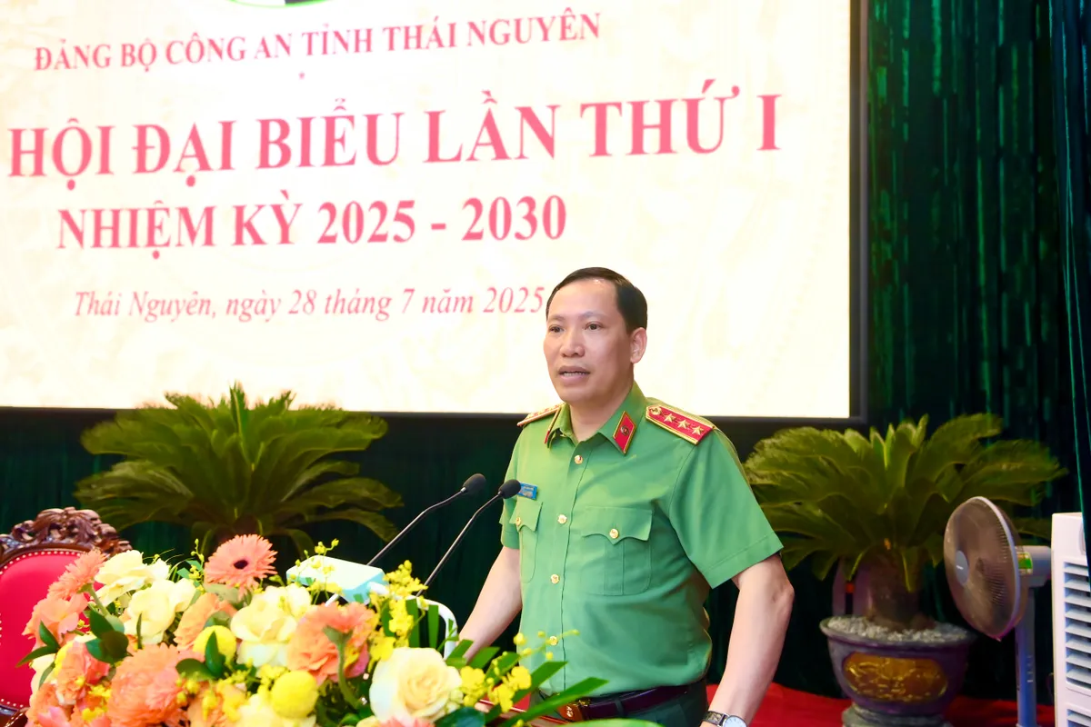 Đại hội Đảng bộ Công an tỉnh Thái Nguyên, nhiệm kỳ 2025 - 2030 - Ảnh 3.