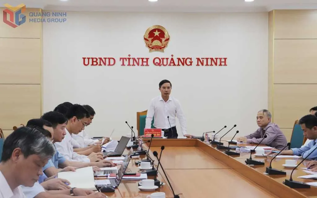 Đồng chí Phạm Đức Ấn, Phó Bí thư Tỉnh ủy, Chủ tịch UBND tỉnh, phát biểu tại buổi làm việc. Đồng chí Phạm Đức Ấn, Phó Bí thư Tỉnh ủy, Chủ tịch UBND tỉnh, phát biểu tại buổi làm việc.