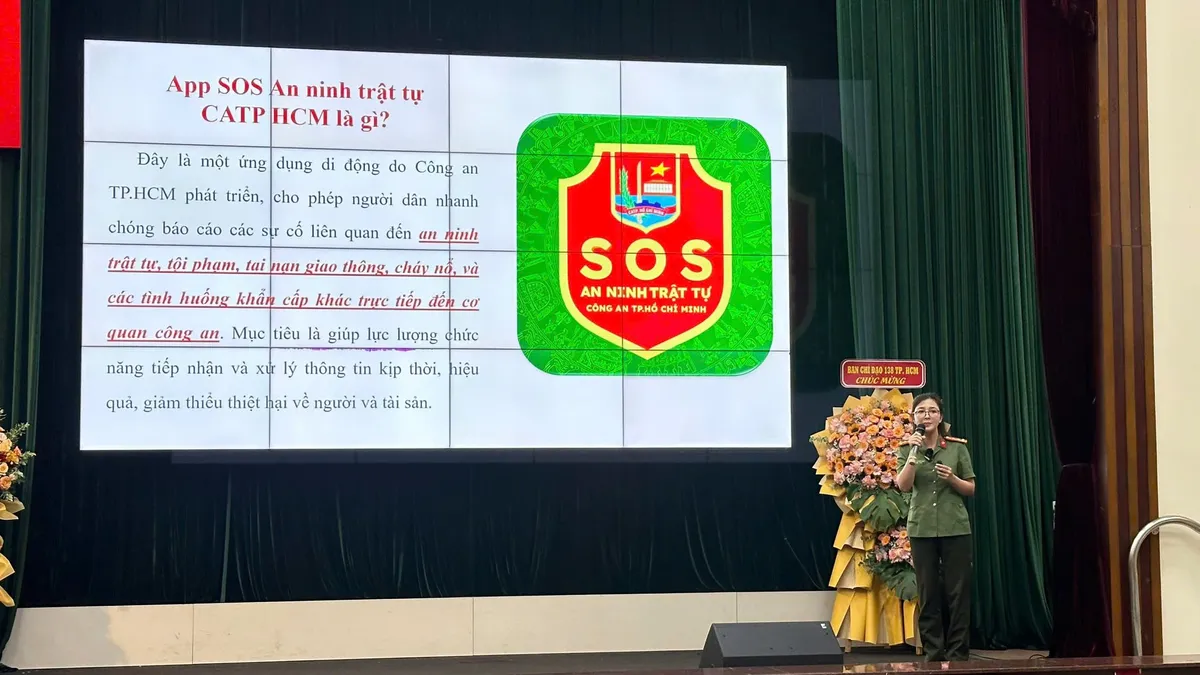 Công an TP Hồ Chí Minh triển khai mô hình SOS An ninh trật tự - Ảnh 1.