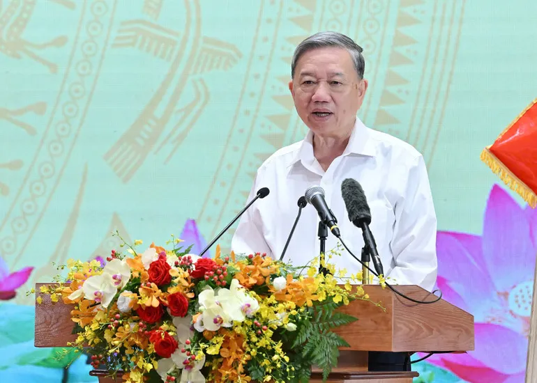 Tổng Bí thư Tô Lâm dự gặp mặt đại biểu Bộ Quốc phòng, Bộ Công an và Bộ Ngoại giao- Ảnh 2.