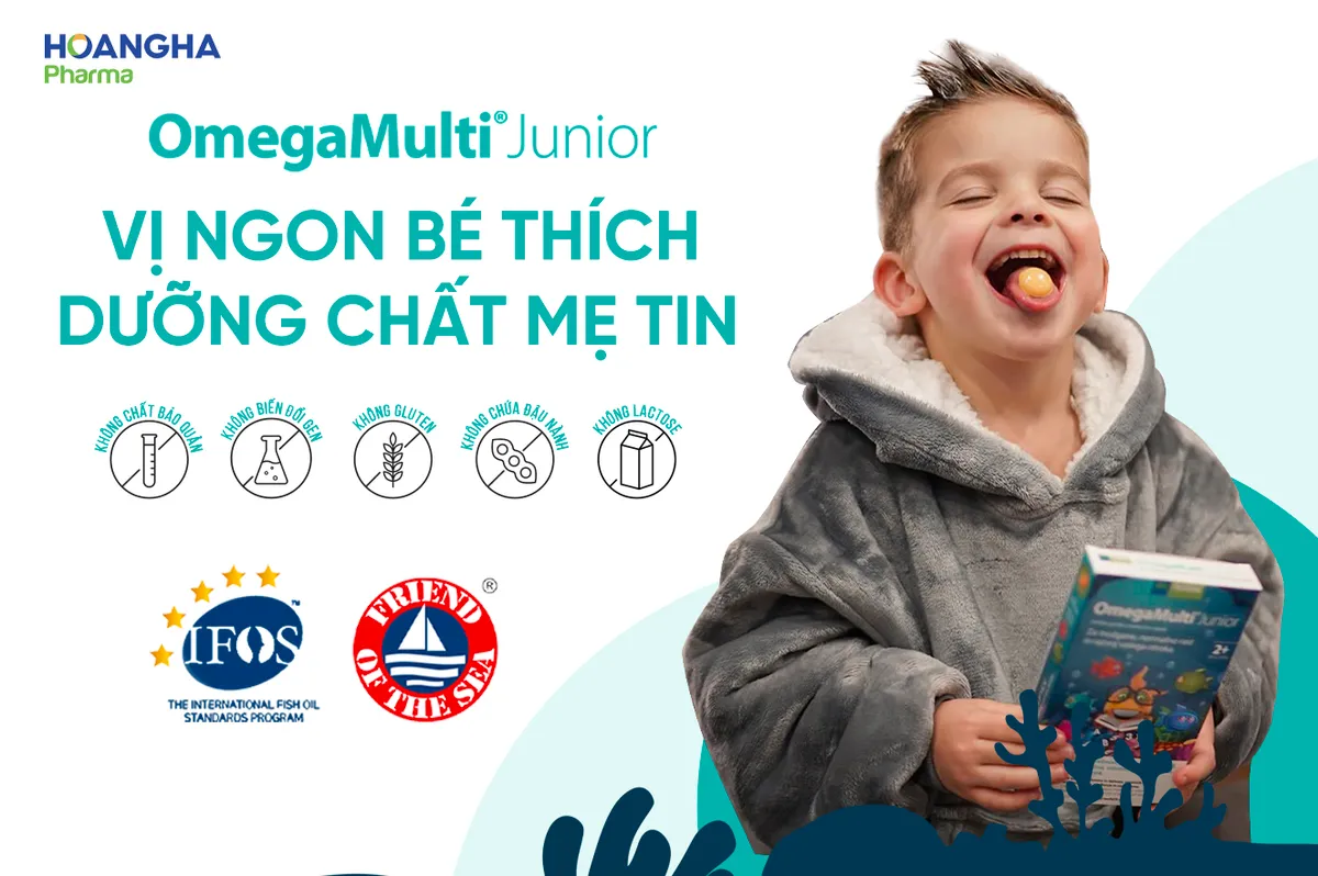 Omega Multi Junior: Bổ sung DHA kết hợp đa vi chất hỗ trợ bé lớn khỏe, thông minh, mắt sáng- Ảnh 3.